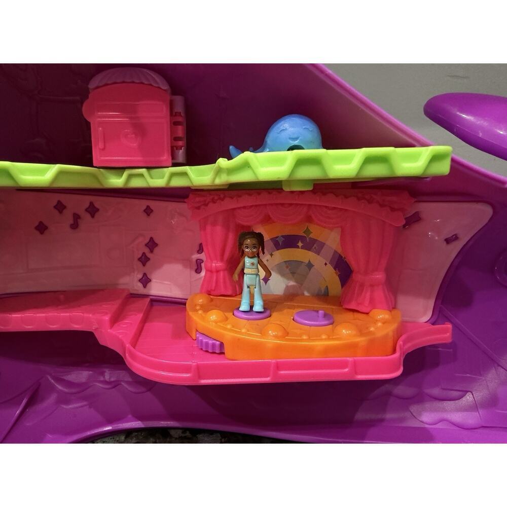 Polly Pocket Sparkle Cove Adventure Narwhal Cruise Ship Playet W/ One Figure - Picture 16 of 16